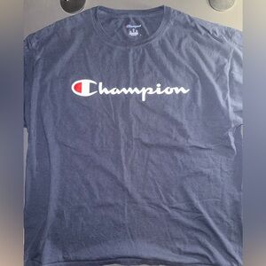 Vintage Champion Tee - Short Sleeve - Navy - XL